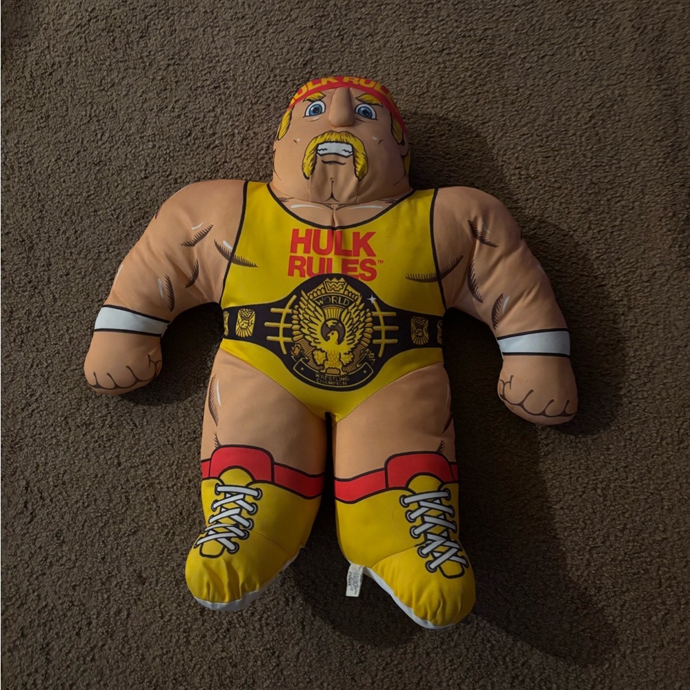 Hulk Hogan Rules Yellow Wrestling Buddy Plush